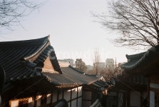 노을, 한옥, 필름, 필름사진, 겨울, 사진,이미지,일러스트,캘리그라피 - 밍포토작가 크라우드픽 - 저작권 걱정 없는 상업용 이미지
