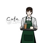 카페일러스트, 카페직원, 카페그림, 카페풍경, 카페캐릭터, 사진,이미지,일러스트,캘리그라피 - jiancalli작가 크라우드픽 - 저작권 걱정 없는... 