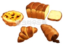 빵, 베이커리, 빵일러스트, 음식, 디저트, 사진,이미지,일러스트,캘리그라피 - 서운작가 크라우드픽 - 저작권 걱정 없는 상업용 이미지