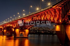 한강, 한강야경, 동호대교, 한강공원, 교각, 사진,이미지,일러스트,캘리그라피 - 레고카메라작가 크라우드픽 - 저작권 걱정 없는 상업용 이미지