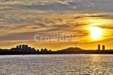 노을, 일몰, 석양, 한강, 붉은노을, 사진,이미지,일러스트,캘리그라피 - Deep bLUE작가 크라우드픽 - 저작권 걱정 없는 상업용 이미지