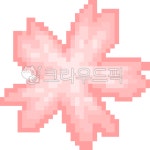 봄, 벚꽃, 꽃잎, 픽셀, 픽셀아트, 사진,이미지,일러스트,캘리그라피 - n0x작가 크라우드픽 - 저작권 걱정 없는 상업용 이미지