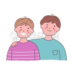 친구, 우정, 어깨동무, 학생, 어린이, 사진,이미지,일러스트,캘리그라피 - olivegreen작가 크라우드픽 - 저작권 걱정 없는 상업용 이미지