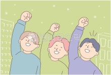 남자, 아동, 남자3명, 아동3명, 화이팅, 사진,이미지,일러스트,캘리그라피 - Nkjh8520668작가 크라우드픽 - 저작권 걱정 없는 상업용 이미지