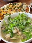 칼국수, 파전, 쑥갓, 바지락, 점심, 사진,이미지,일러스트,캘리그라피 - ninini작가 크라우드픽 - 저작권 걱정 없는 상업용 이미지