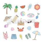 여름, 바캉스, 야자수, 파인애플, 수박, 사진,이미지,일러스트,캘리그라피 - bygardener작가 크라우드픽 - 저작권 걱정 없는 상업용 이미지