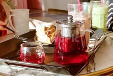 카페, 히비스커스차, hibiscustea, cafe, 찻잔, 사진,이미지,일러스트,캘리그라피 - Haji작가 크라우드픽 - 저작권 걱정 없는 상업용 이미지
