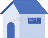 파란색지붕의집, 집, 주택, 건물, 건축, 사진,이미지,일러스트,캘리그라피 - Jooah작가 크라우드픽 - 저작권 걱정 없는 상업용 이미지