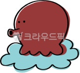 문어, 해산물, 빨간색, 빨강, 코, 사진,이미지,일러스트,캘리그라피 - 하날음작가 크라우드픽 - 저작권 걱정 없는 상업용 이미지