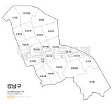 강남구, 강남, 지도, 강남지도, 강남구지도, 사진,이미지,일러스트,캘리그라피 - 웃음마법작가 크라우드픽 - 저작권 걱정 없는 상업용 이미지