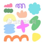 도형, 파스텔, 그림, 일러스트, 스티커, 사진,이미지,일러스트,캘리그라피 - MONG GEUR작가 크라우드픽 - 저작권 걱정 없는 상업용 이미지