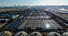 하수처리장, 북부수자원생태공원, 항공촬영, 부천, 경기도, 사진,이미지,일러스트,캘리그라피 - 크리에이티브열정작가 크라우드픽 - 저작권 걱정... 