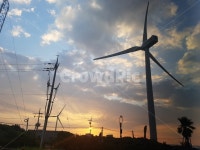 노을, 풍차, 여유, 하늘, 구름, 사진,이미지,일러스트,캘리그라피 - 뿌냥작가 크라우드픽 - 저작권 걱정 없는 상업용 이미지