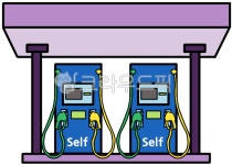 주유소, 주유소일러스트, 주유, 기름, 우리동네자료, 사진,이미지,일러스트,캘리그라피 - 유토피아너작가 크라우드픽 - 저작권 걱정 없는 상업용... 