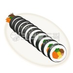 김밥, 김, 밥, 떡볶이, 김밥그림, 사진,이미지,일러스트,캘리그라피 - 그림기역작가 크라우드픽 - 저작권 걱정 없는 상업용 이미지