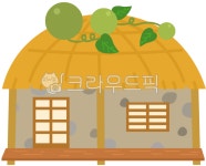 백터, 일러스트, 초가집, 박, 전통, 사진,이미지,일러스트,캘리그라피 - 코알라디자인작가 크라우드픽 - 저작권 걱정 없는 상업용 이미지