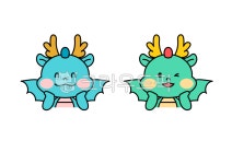 청룡, 용, 청용, 캐릭터, 드래곤, 사진,이미지,일러스트,캘리그라피 - murmur작가 크라우드픽 - 저작권 걱정 없는 상업용 이미지