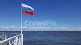 깃발, 바다, 바람, 하늘, 구름, 사진,이미지,일러스트,캘리그라피 - 일루젼작가 크라우드픽 - 저작권 걱정 없는 상업용 이미지