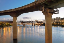 입석포, 야경, 중랑천, 중랑천야경, 교각, 사진,이미지,일러스트,캘리그라피 - Deep bLUE작가 크라우드픽 - 저작권 걱정 없는 상업용 이미지