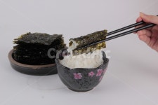 조미김, 반찬, 밥, 쌀밥, 밥공기, 사진,이미지,일러스트,캘리그라피 - Nerika_mini작가 크라우드픽 - 저작권 걱정 없는 상업용 이미지