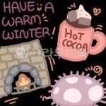 겨울, 안락하고따뜻한감성, 집안에서즐기는겨울, 포근하게보내는하루, 겨울일러스트, 사진,이미지,일러스트,캘리그라피 - 서넝작가 크라우드픽... 