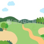 잔디, 뒷동산, 언덕, 길, 오솔길, 사진,이미지,일러스트,캘리그라피 - 키마두들작가 크라우드픽 - 저작권 걱정 없는 상업용 이미지