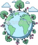 지구, 지구의날, 세계환경의날, 환경, 자연, 사진,이미지,일러스트,캘리그라피 - JuDesign작가 크라우드픽 - 저작권 걱정 없는 상업용 이미지