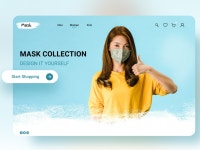 Mask Shop E-Commerce Website l UX/UI Design by K.V.Kalyan. on Dribbble Mask Shop E-Commerce Website l UX/UI Design