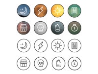 Icon Set by Lance Weisser on Dribbble Icon Set