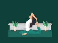 yoga by 周学学 on Dribbble yoga