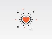 Heart Icon by Nathalia Cabral on Dribbble Heart Icon
