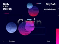 Day 148 - Daily CSS Design by Bjørn Fjellstad on Dribbble Day 148 - Daily CSS Design