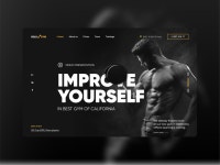Gold Gym | Site concept by Denis Golubev on Dribbble Gold Gym | Site concept