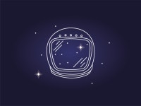 Space icon #6 by Alex Davis on Dribbble Space icon #6