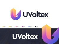 UVoltex - Logo Design by Ashfuq Hridoy | Logo Designer on Dribbble UVoltex - Logo Design