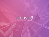 Logo for active8 by Ziad Bin Hashem on Dribbble Logo for active8