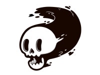 Floating Skull by Jetpacks and Rollerskates on Dribbble Floating Skull