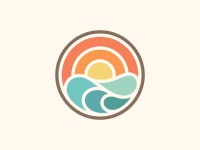 Sunset Logo by Yoga Perdana on Dribbble Sunset Logo