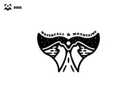 Waterfall & Mountains Logo by marvadesign_ on Dribbble Waterfall & Mountains Logo
