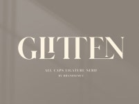       GLITTEN - All Caps Ligature Serif by Font Resources on Dribbble   GLITTEN - All Caps Ligature Serif