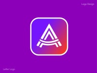       a letter logo design by Zishugd on Dribbble   a letter logo design