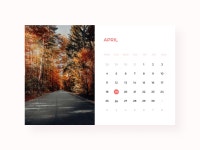 Calendar by Nadya Chvanova on Dribbble Calendar