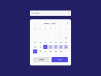 Date Picker by Sakshi Panwar on Dribbble Date Picker