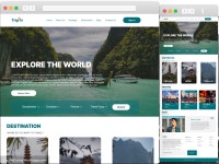 Trip It Travel Website landing Page Design by Akib Abrar on Dribbble Trip It Travel Website landing Page Design