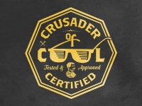       Crusader of Cool Podcast Logo by Johnny Gwin on Dribbble   Crusader of Cool Podcast Logo