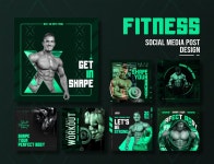 Fitness / Gym social media banner design by Probin Ds on Dribbble Fitness / Gym social media banner design