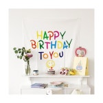 생일 축하해 패브릭 포스터 가랜드 - 즐거움의 시작, FUNSHOP 생일 축하해  패브릭 포스터 가랜드 [펀샵]