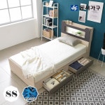 시드니 LED 조명 수납헤드 서랍형 침대SS(매트포함)