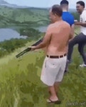 생각지도 못한 총기 반동.gif - 고급유머 생각지도 못한 총기 반동.gif