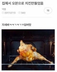 집에서 오븐으로 치킨 만들었음 - 고급유머 집에서 오븐으로 치킨 만들었음